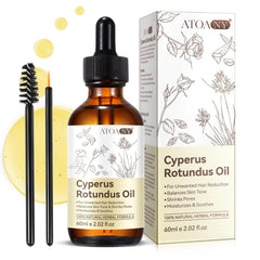 Cyprus Rotundus Oil - Cyperus Oil Cyperus Cypress Rotundus for Hair Removal Reducing Body Hair Growth Smooth Skin & MoisturizingSuitable for All Skin Types Natural Hair Removal Solution - 2.03 oz